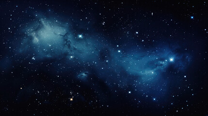 Night sky with stars and nebula as background .