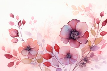 Watercolor international women's day background. international women day celebration isolated flower background