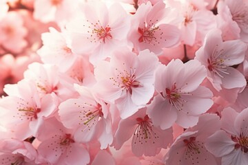 A close-up shot of a bunch of pink flowers. Perfect for adding a touch of beauty and color to any project