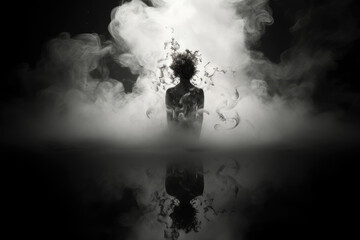 Nicotine addiction concept surreal design. - obrazy, fototapety, plakaty
