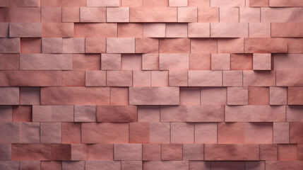 Obraz premium Old brick wall background, blush grunge texture or pattern for design, wallpaper. Generative ai