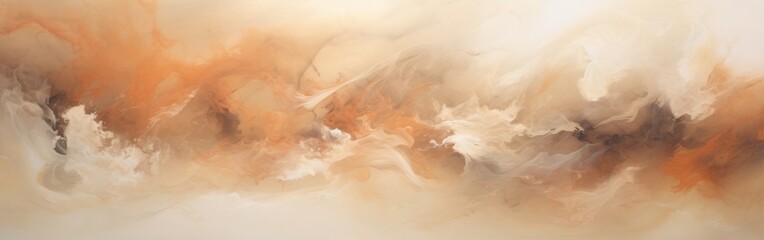 Abstract interior oil painting. Beautiful calming nature, light airy texture of paints.