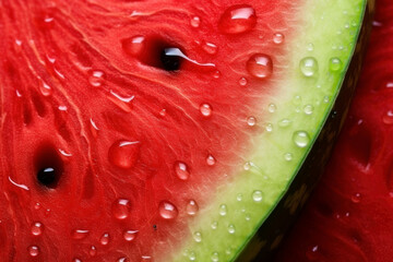 Close up of sliced slices of watermelon