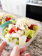 Fresh Salad Meals in Containers for Healthy Eating