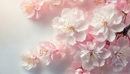 Spring background with twigs covered with pink flowers

