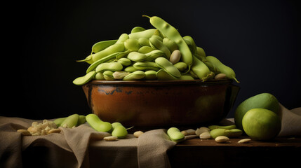 Photo of Lima beans on the plate