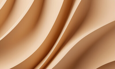 Minimal abstract background vector illustration. Soft earth tone pastel sand color organic shape with curve line art. Design for decoration, wall art, print, poster, home decor, cover, wallpaper