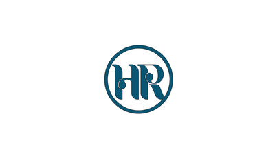 HR, RH, R , H , Abstract Letters Logo Monogram	