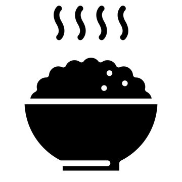 recommend clip art: Rice bowl food restaurant icon