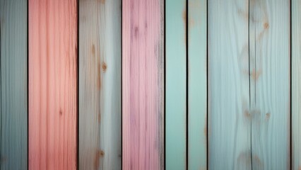 wood background or texture with planks pastel colored