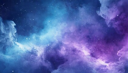 nebula galaxy background with purple blue outer space banner 