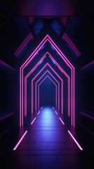 Abstract background with neon lights.  , neon tunnel