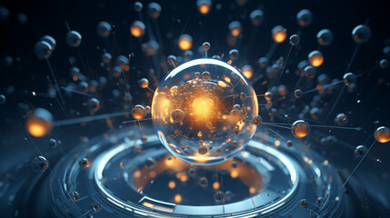 quantum physics abstract concept
