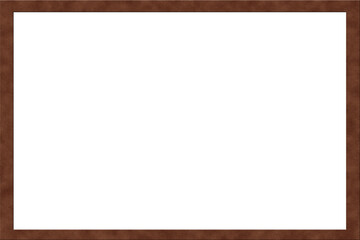 Picture frame isolated on white background with clipping path