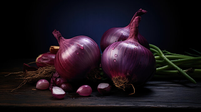 Purple shallot onion