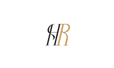 HR, RH, R , H , Abstract Letters Logo Monogram