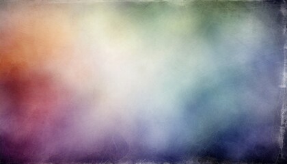 colorful background in soft shades of blue purple green yellow pink red orange and white with light center and dark border with faint vintage distressed texture