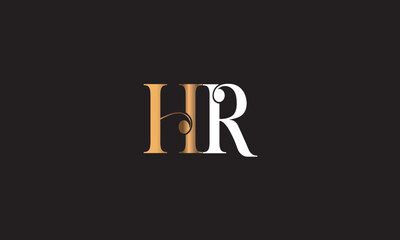 HR, RH, R , H , Abstract Letters Logo Monogram