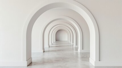 Fototapeta na wymiar Empty modern white room with abundant natural light beautiful abstract architecture background