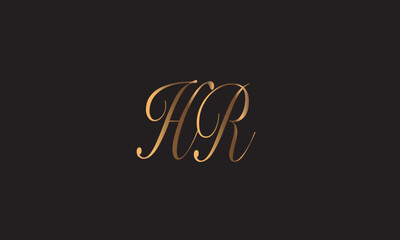 HR, RH, R , H , Abstract Letters Logo Monogram