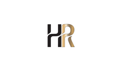 HR, RH, R , H , Abstract Letters Logo Monogram