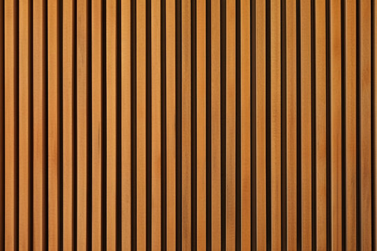 Vertical striped wooden panel texture on corrugated brown vintage background.Modern Pvc Wood Wall Panel.