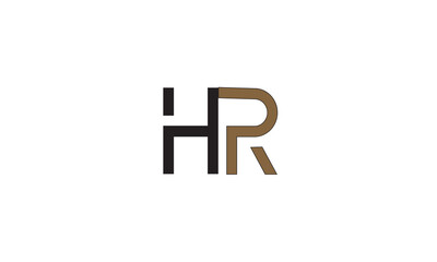 HR, RH, R , H , Abstract Letters Logo Monogram