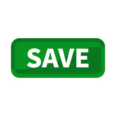 Save Button Text In Green Rectangle Shape For Promotion Sign Information Announcement Business Marketing Social Media
