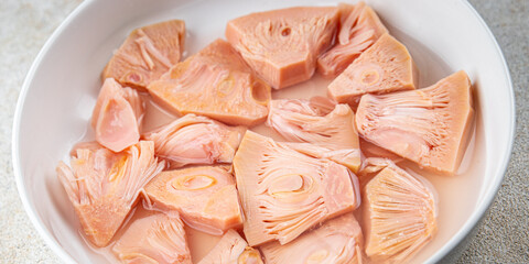breadfruit jackfruit canned fruit tasty eating cooking meal food snack on the table copy space food...