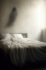 Fototapeta na wymiar Sleep paralysis minimal wallpaper
