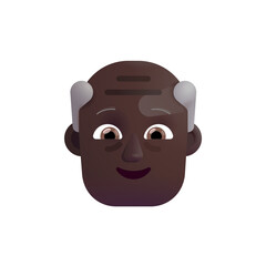  Old Man : Dark Skin Tone