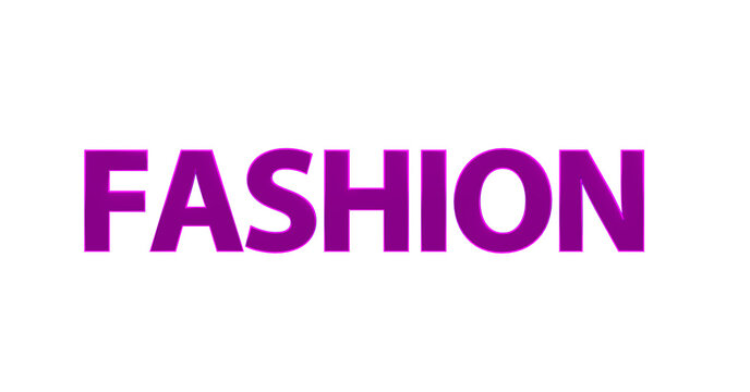 Fashion &ndash; pinke plakative 3D-Schrift, Trends, Stil, Kleidung, Design, Mode, Outfits, Style, Accessoires, Models, Laufsteg, Kreativit&auml;t, Rendering, Freisteller