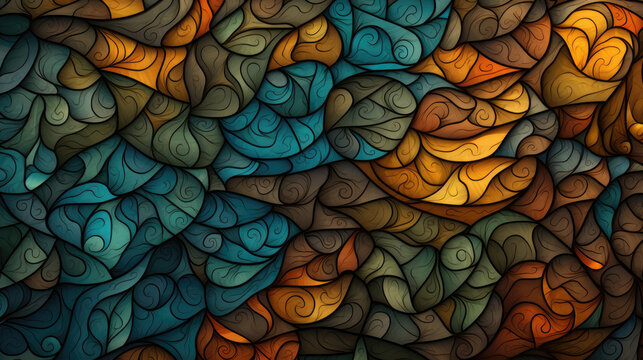 Small geometric shapes tiled backdrop