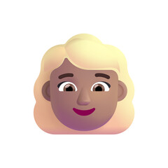 Fototapeta premium Woman: Blond Hair Medium Skin Tone 