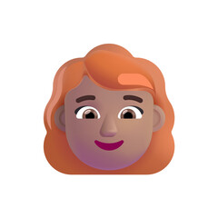 Woman: Red Hair : Medium Skin Tone