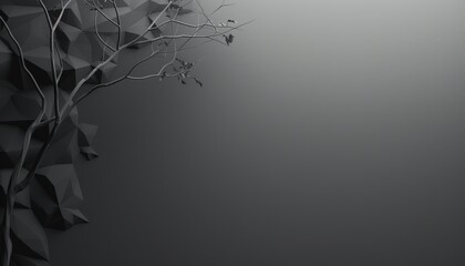Abstract minimalistic grey gradient background with space