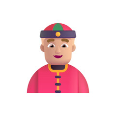 Person with Skullcap :Medium-Light Skin Tone