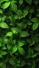 Fototapeta na wymiar Realistic fresh green leaves background