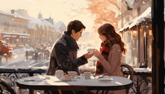 A romantic rendezvous on February 14th, Valentine's Day