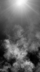 Abstract Light And Smoke Black Background
