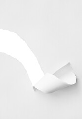 White Torn Paper Background