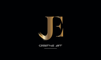 EJ, JE, E, J abstract letters logo monogram