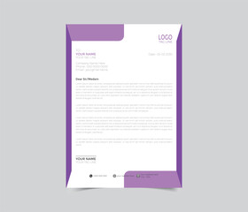 corporate company business letterhead template design