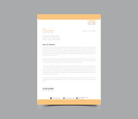 corporate company business letterhead template design