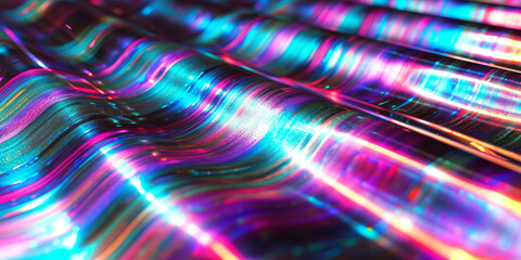 Neon Holographic Light Waves