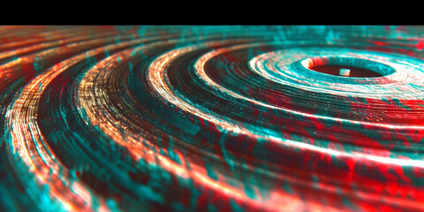 Fototapeta premium Holographic Ripple Vortex
