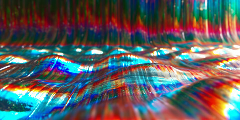 Vivid Holographic Fluid Abstract