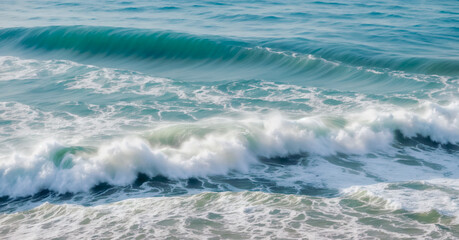 Fototapeta premium A large wave crashes