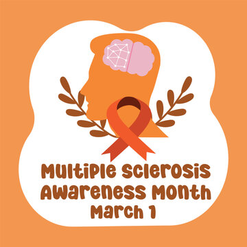 For the finest Multiple Sclerosis Awareness Month celebration, use the vector graphic depicting the disease.