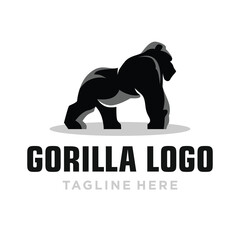 Obraz premium Gorilla Logo Design. Simple and Modern. Vector illustration